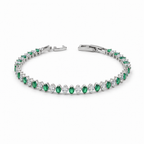 Elite Emerald Spark Tennis Bracelet