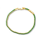 Green Emerald Tennis Bracelet