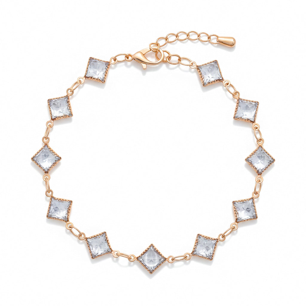 Veloura Geometric Crystal Bracelet