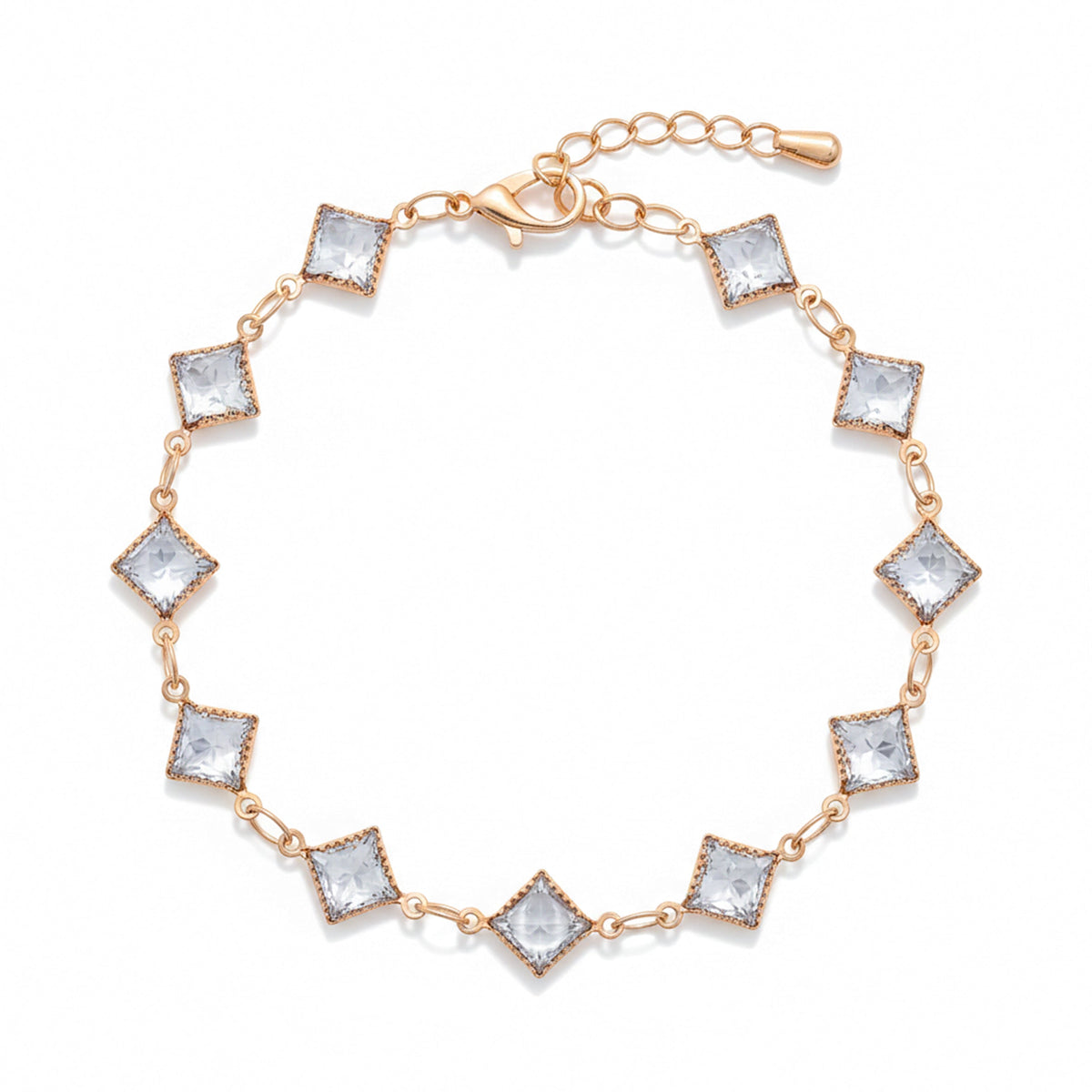 Veloura Geometric Crystal Bracelet