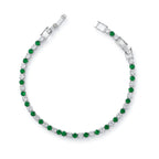 Crown Diamond Tennis Bracelet