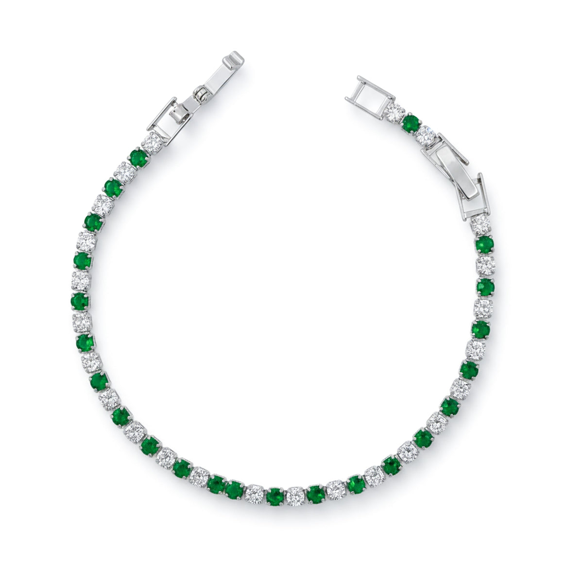 Crown Diamond Tennis Bracelet