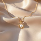 Teardrop Pearl Pendant Necklace