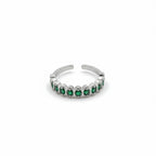 Prestige Green Stone Eternity Ring