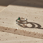 Mystic Emerald Diamond Wrap Ring