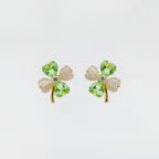 Verdant Elegance Clover Earrings