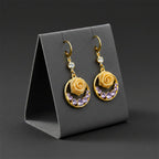 Lavender Luxe Rose Earrings
