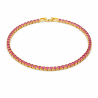 Azure Elegance Diamond Tennis Bracelet
