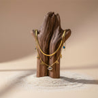Evil Eye Layered Gold Necklace
