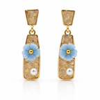 Sky Bloom Pearl Earrings