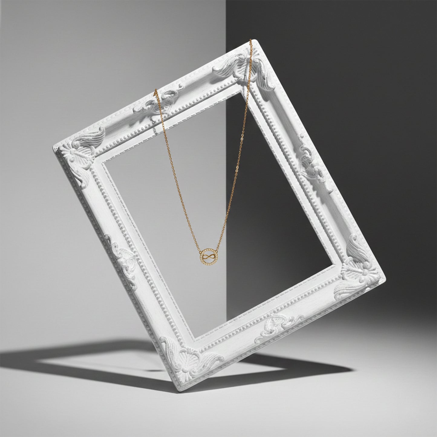 Elegant Gold Infinity Necklace