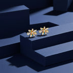 Golden Daisy Bloom Earrings