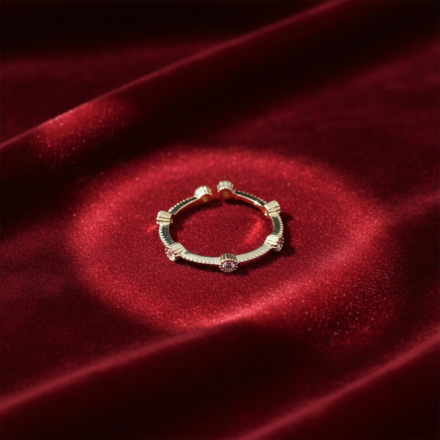 Royal Bloom Zircon Ring