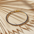 Azure Elegance Diamond Tennis Bracelet