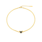 Dainty Minimal Flower Gold Chain Necklace