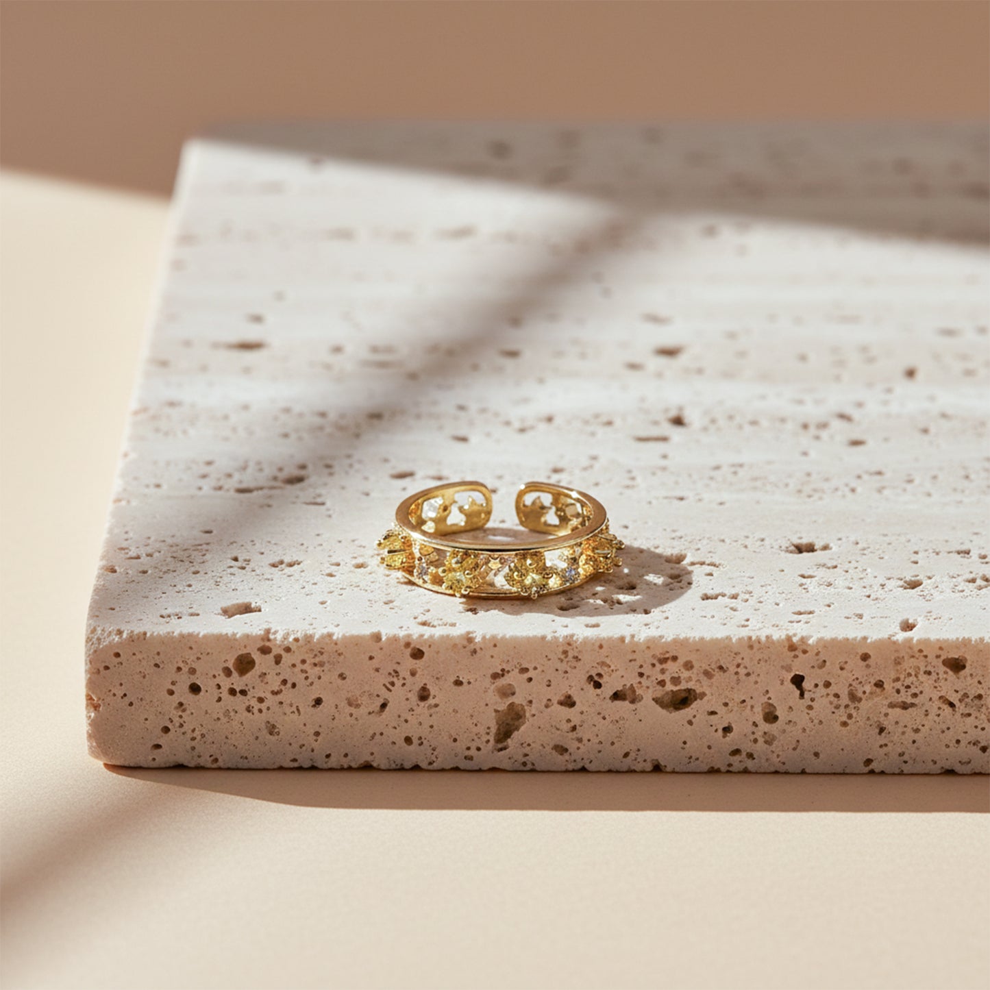 Aurora Sparkle Gold Ring