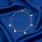Veloura Butterfly Charm Anklet