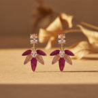 Blush Leaf Luxe Earrings