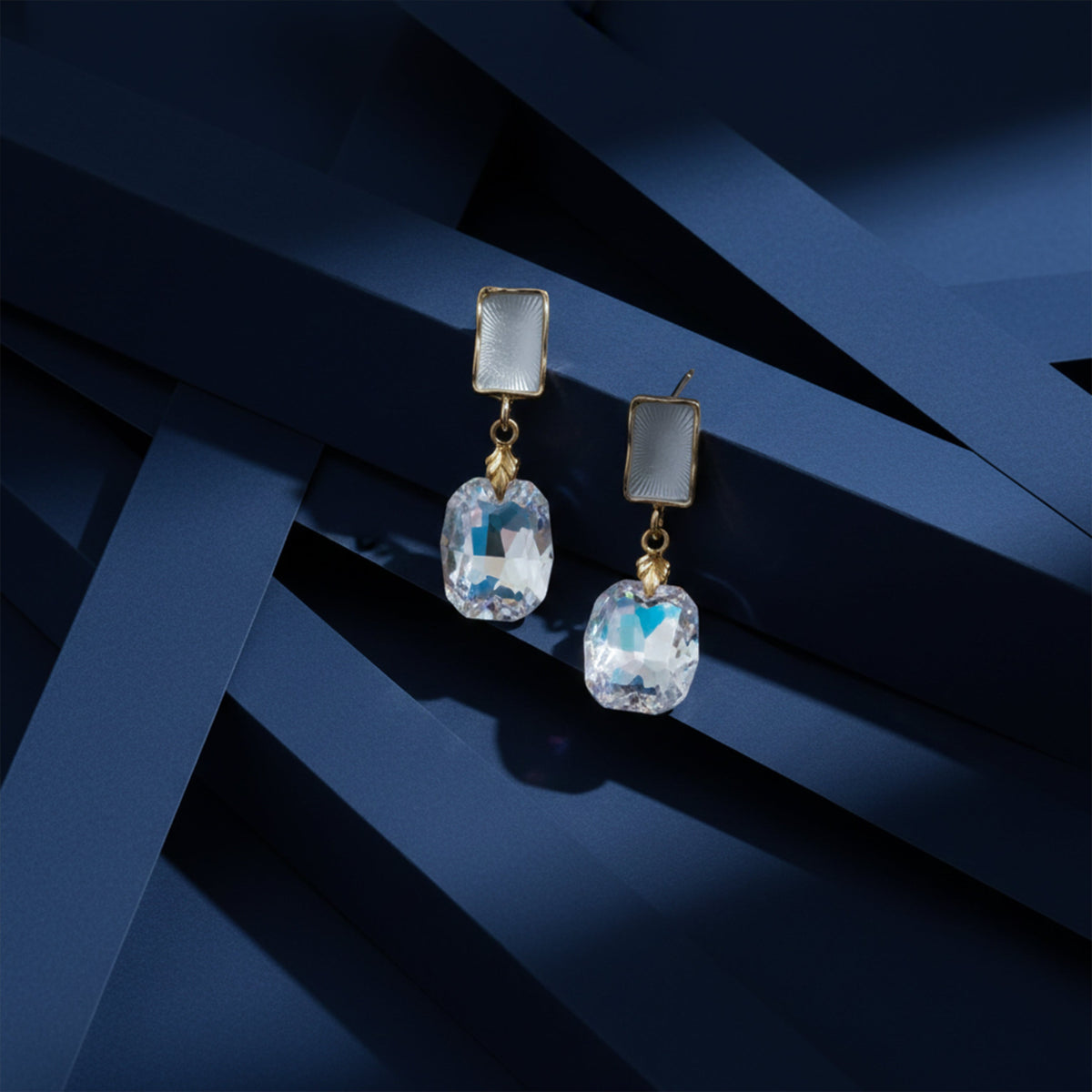 Iridesa Crystal Drop Earrings