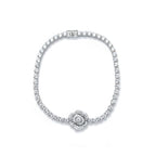 Infinity Blossom Tennis Bracelet
