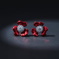 Red Blossom Crystal Luxury Earrings