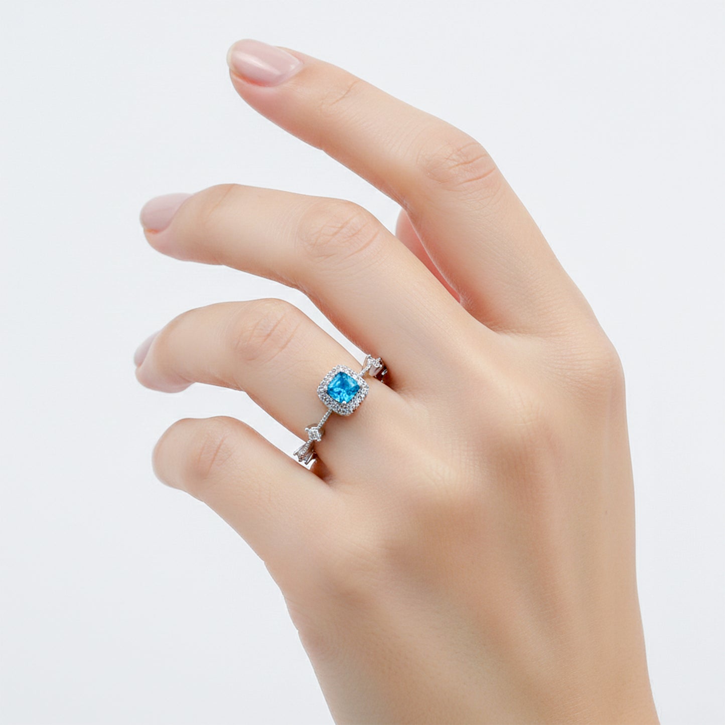 Ocean Sapphire Diamond Ring