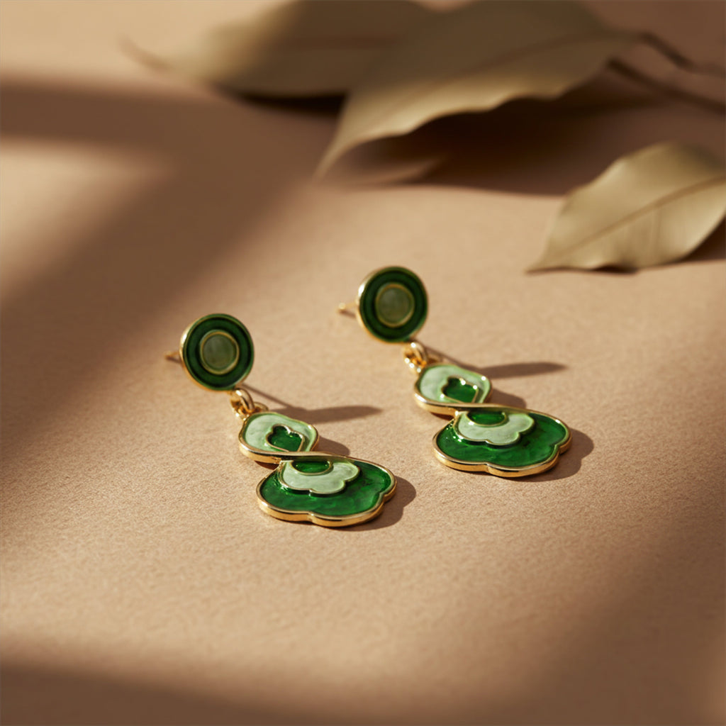 Opaline Green Luxe Earrings