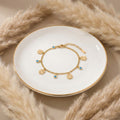 Celestial Clover Nazar Gold Bracelet