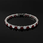 Crimson Royale Tennis Bracelet