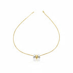 Luxpenny Golden Petal Charm Necklace