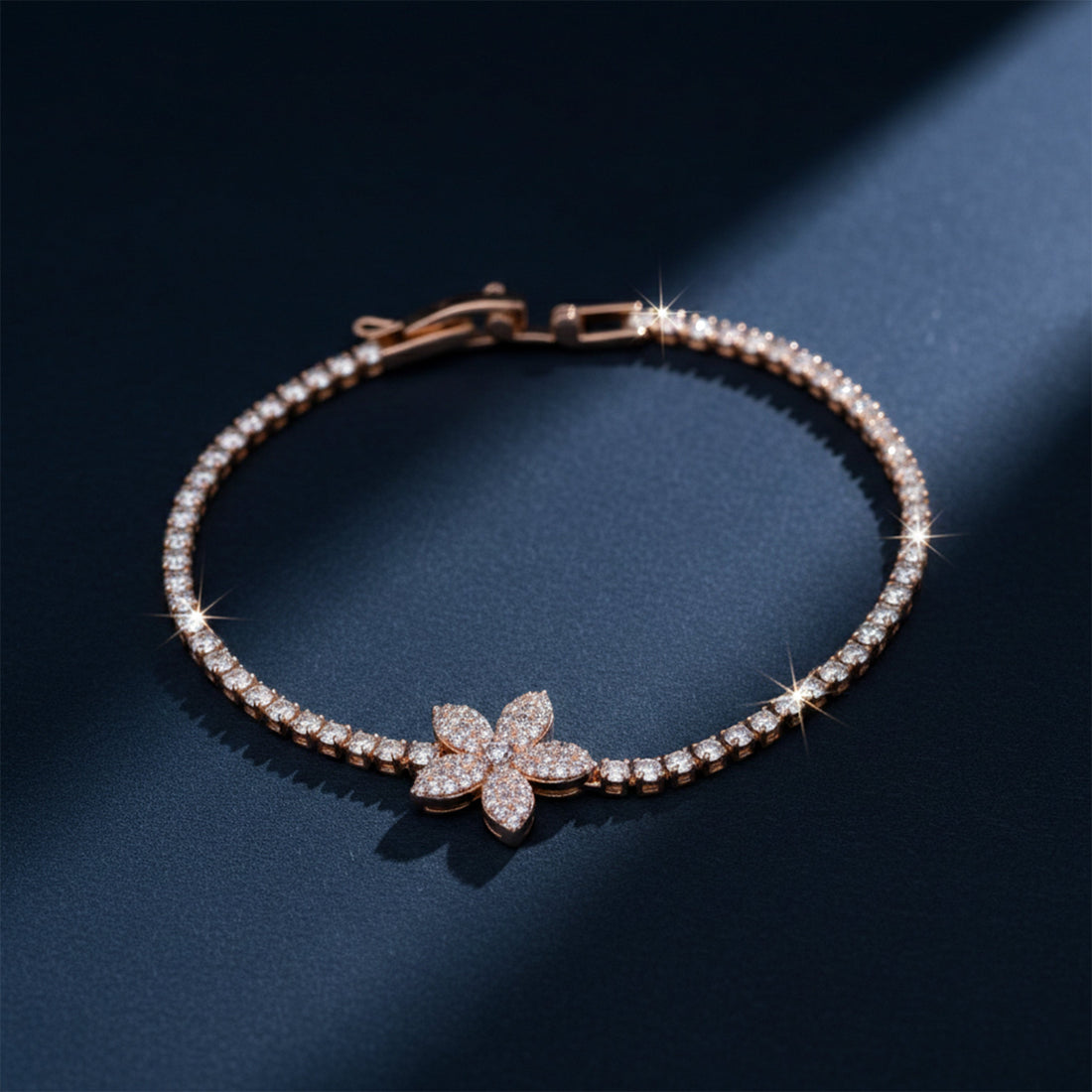 Flora Royale Diamond Tennis Bracelet”