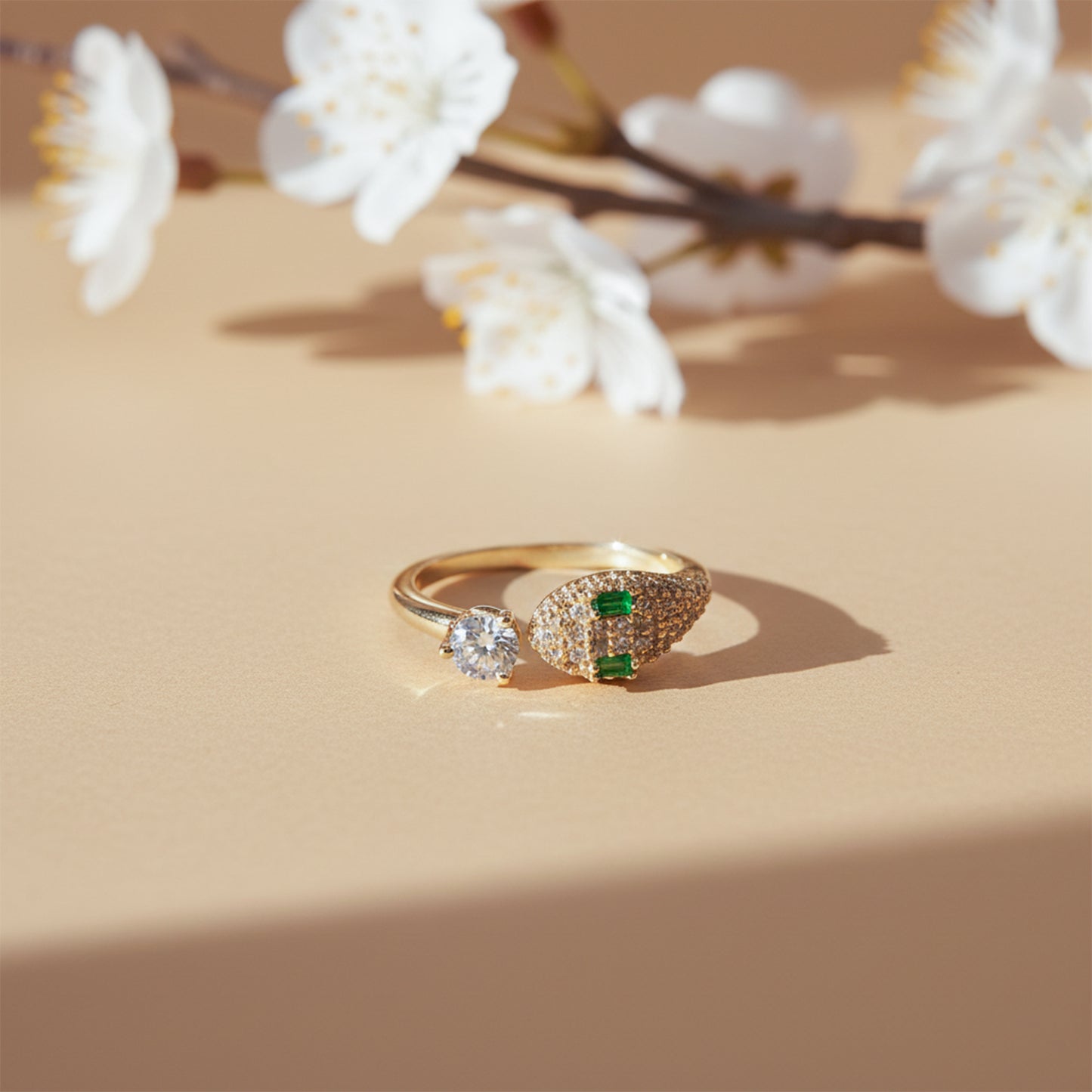 Venom Luxe Diamond Snake Ring