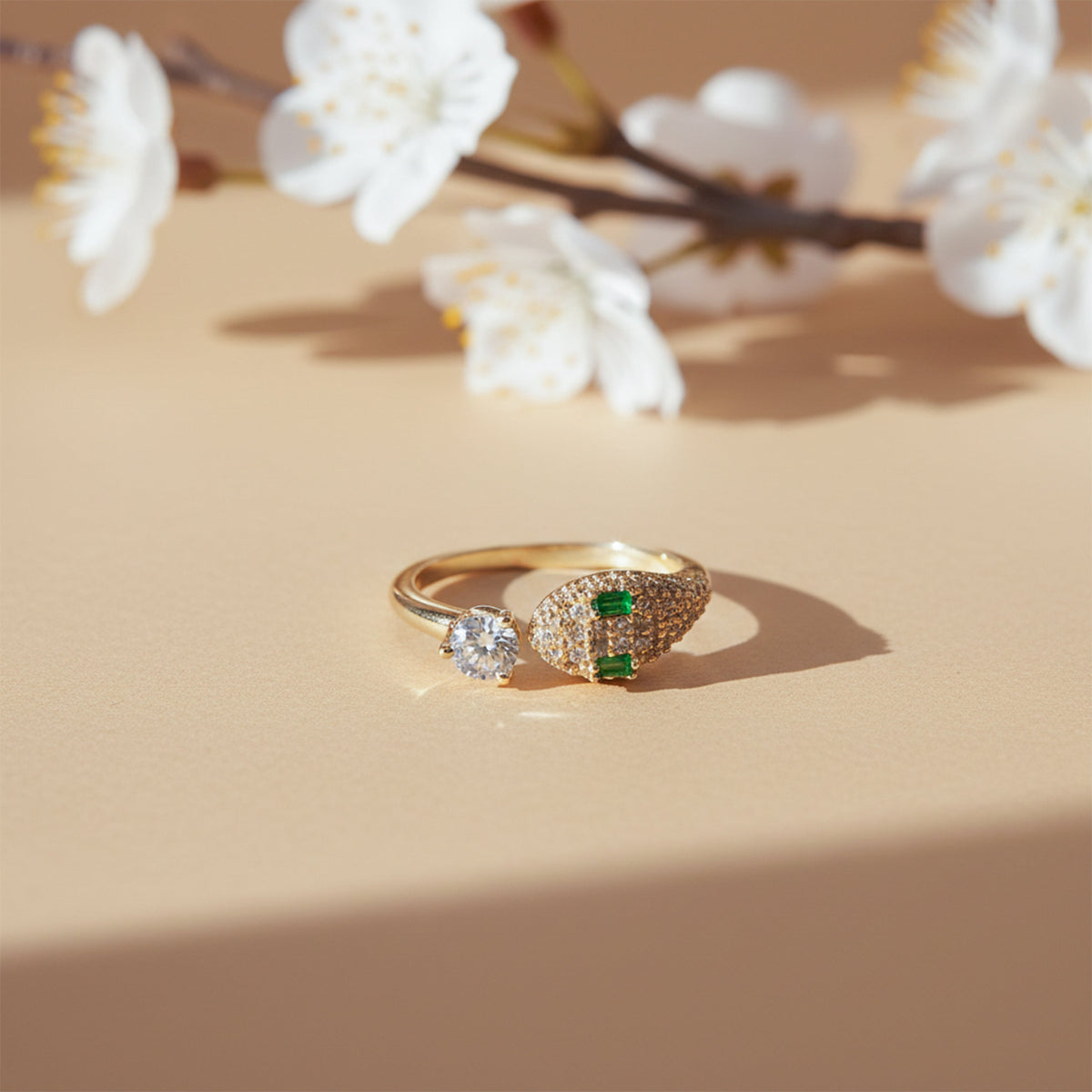 Venom Luxe Diamond Snake Ring