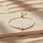 Trinity Diamond Triangle Bracelet