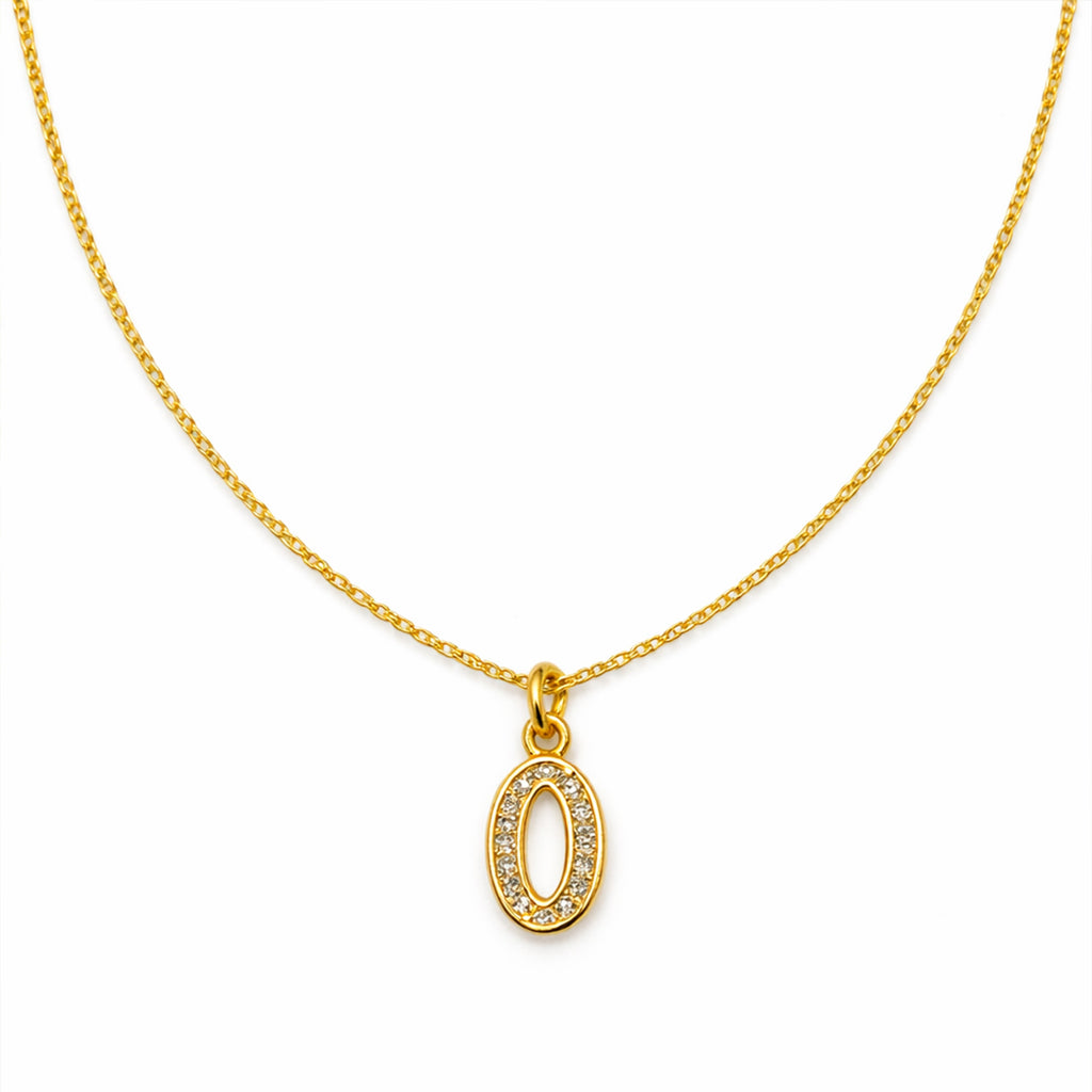 Luxe Gold Oval Crystal Pendant Necklace