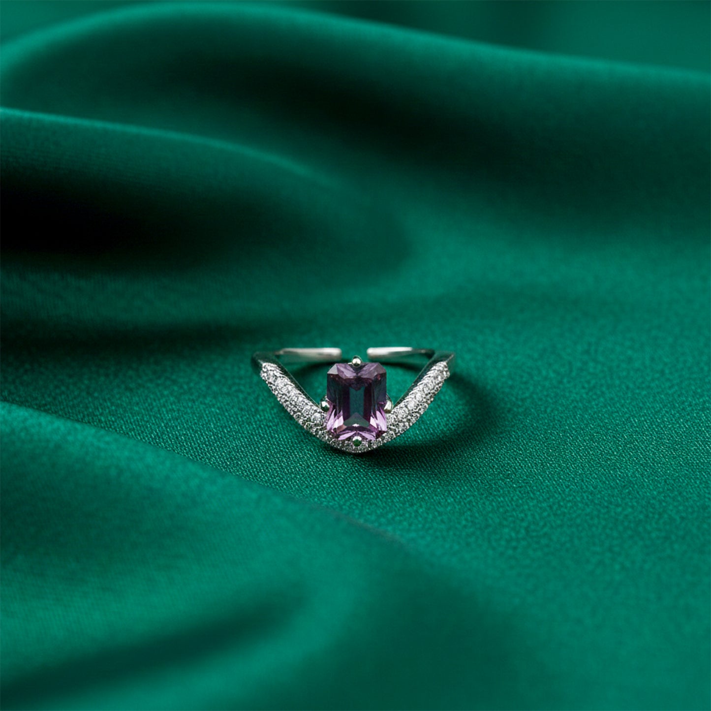 Aurora Violet Designer Ring