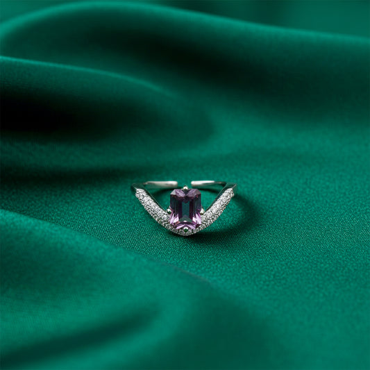 Aurora Violet Designer Ring