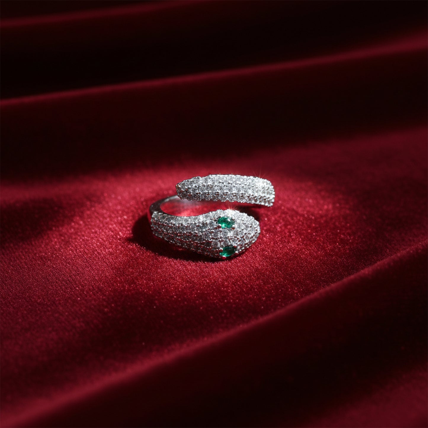 Veloura Emerald Pave Diamond Ring