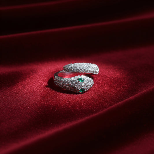 Veloura Emerald Pave Diamond Ring