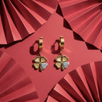 Luck Clover Gold Drop Earrings