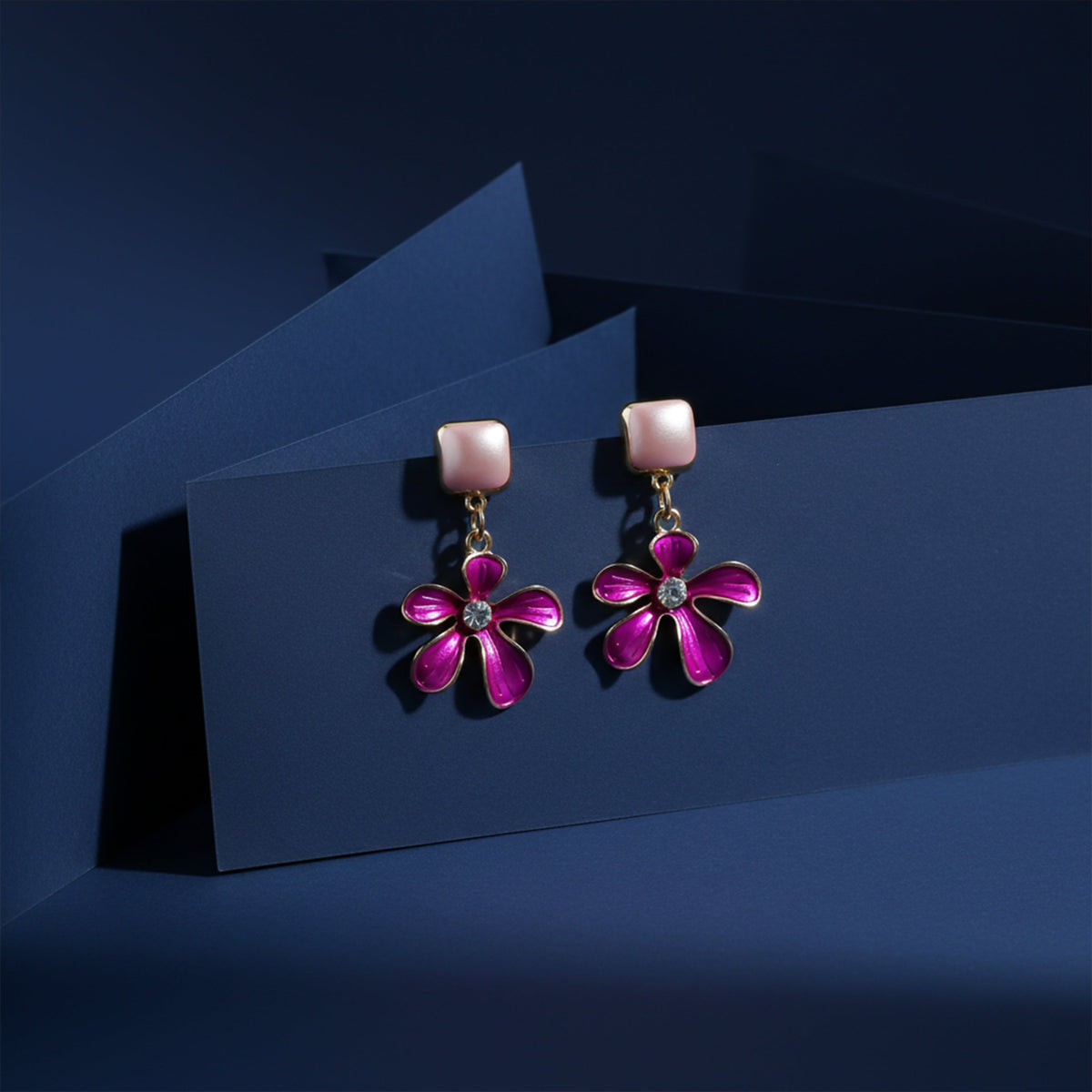 Blush Flower Chic Earrings