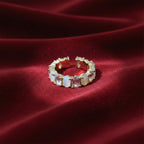 Opaline Luxe Zircon Adjustable Ring