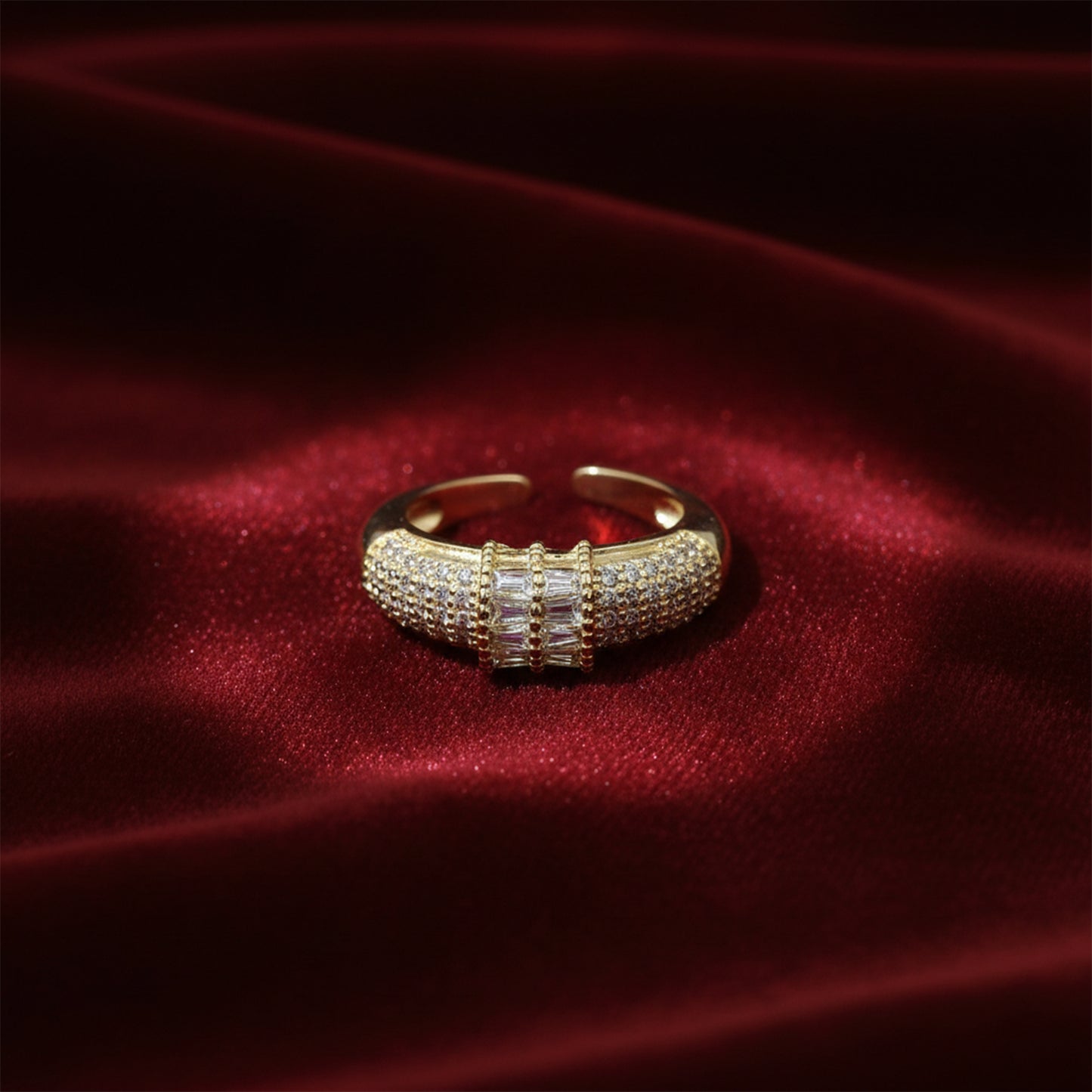 Imperial Baguette Luxe Zircon Ring