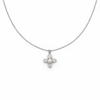 Timeless Pearl & Crystal Petal Necklace
