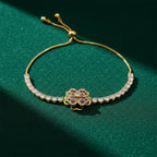 Violet Blossom Diamond Bracelet