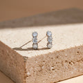 Eterna Glow Triple Diamond Hoops