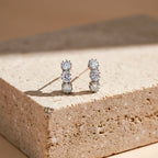Eterna Glow Triple Diamond Hoops