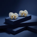 Pearl Veil Butterfly Earrings