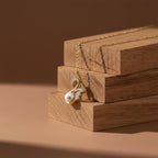 Elegant Swan Pearl Gold Pendant Necklace