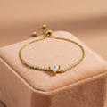 Trinity Diamond Triangle Bracelet